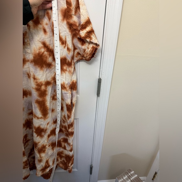 Women’s Young Fabulous And Broke Tie Dye Maxi Caftan Dress Size S/M Beach casual - Picture 8 of 9